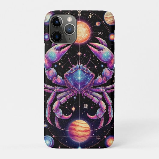 宇宙の蟹座をフィーチャーした天体十二星座アート Case-Mate iPhoneケース (裏)