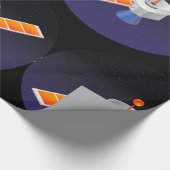 宇宙の衛星 ラッピングペーパー
