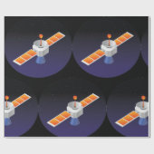 宇宙の衛星 ラッピングペーパー (フラット)