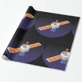 宇宙の衛星 ラッピングペーパー (アンロールド)