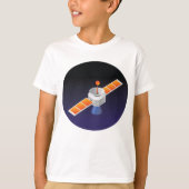 宇宙の衛星 Tシャツ (正面)