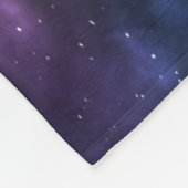 宇宙の見張り: 満月の下のミーアキャット フリースブランケット (角)