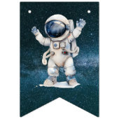 宇宙の誕生日お祝いバuntingフラグサイン バンティングフラッグ (第1の旗)