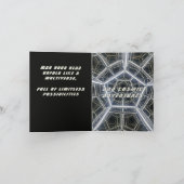 宇宙の誕生日カード サンキューカード (内部)