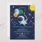 宇宙の誕生日パーティー 別世界 招待状 (正面)