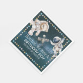 宇宙の誕生日ペーパーナプキン スタンダードランチョンナプキン (角)
