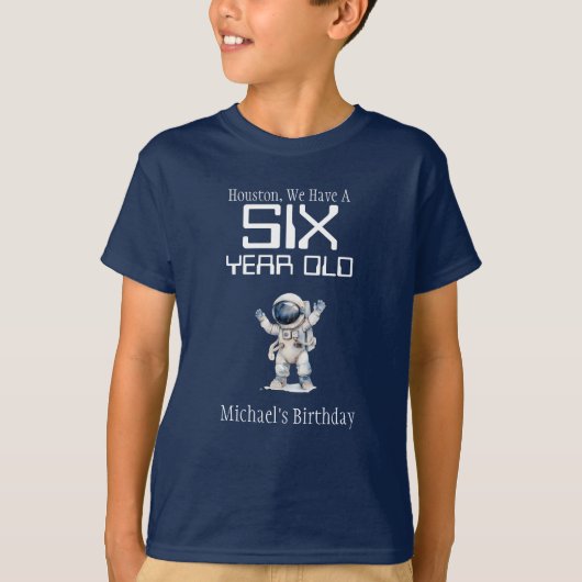 宇宙の誕生日ボーイシャツ Tシャツ (正面)
