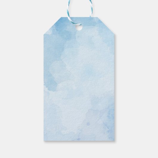 宇宙の誕生日会ありがとうラベル ギフトタグ (裏面)