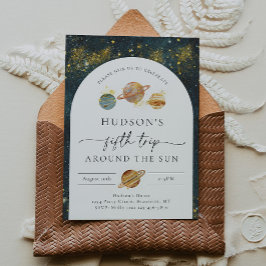 宇宙の誕生日招待状 | 5回目のトリップ誕生日 招待状