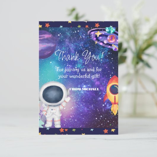 宇宙の誕生日 サンキューカード (スタンド正面)