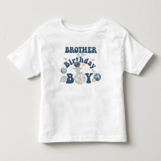 宇宙の誕生日Tシャツ-誕生日ボーイの弟 トドラーTシャツ
