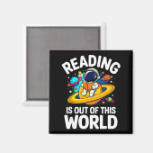 宇宙の読書はこの世のものではないほど面白い本 マグネット (正面/裏面)