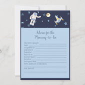 宇宙の赤ちゃんアドバイス ママとベイビーのゲーム 招待状 (正面)