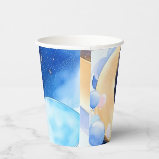 宇宙の赤ちゃんシャワームーンアンドスターインスパイアズ 紙コップ (右)