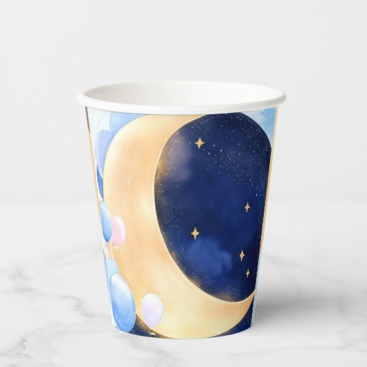 宇宙の赤ちゃんシャワームーンアンドスターインスパイアズ 紙コップ (正面)