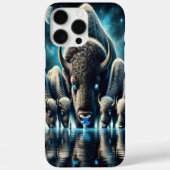 宇宙の輝きの下で飲むバイソン Case-Mate iPhoneケース (裏面)