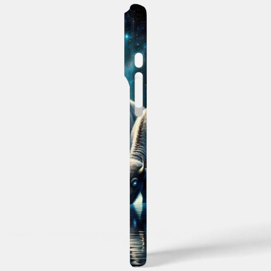 宇宙の輝きの下で飲むバイソン Case-Mate iPhoneケース (裏面 / 左)