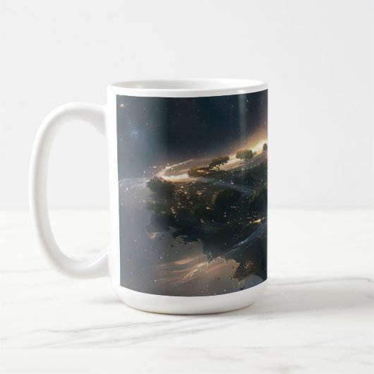 宇宙の都市 コーヒーマグカップ (左)