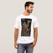 宇宙の金のラクダのデュオ Tシャツ (正面フル)