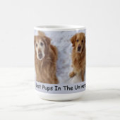 宇宙の金最高の金のレトリバー コーヒーマグカップ (中央)