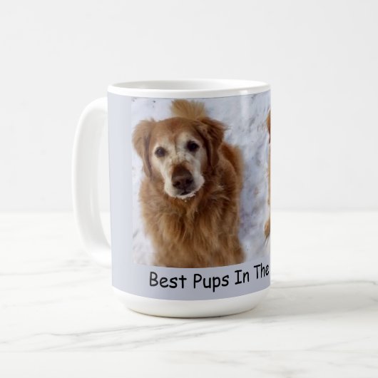宇宙の金最高の金のレトリバー コーヒーマグカップ (正面左)