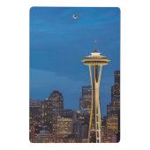 宇宙の針および都心のシアトル ミニクリップボード (裏面)