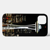 宇宙の針との夜のシアトルのスカイライン、 Case-Mate iPhoneケース (裏面 (横))