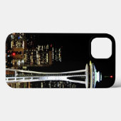 宇宙の針との夜のシアトルのスカイライン、 Case-Mate iPhoneケース (裏面 (横))
