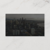 宇宙の針の上からのシアトル都市の眺め 名刺 (裏面)