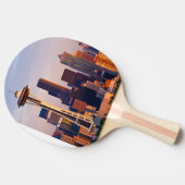 宇宙の針はシアトルの薄暗がりにタワーです 卓球ラケット (横)