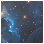 宇宙の銀河と惑星のデザイン 星 雲 ファブリック (見本)