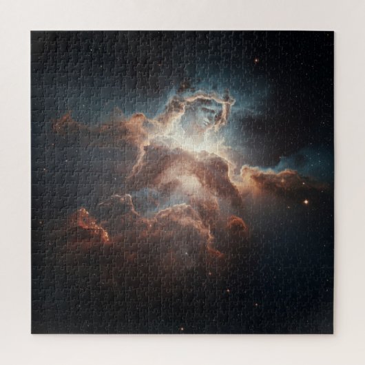 宇宙の銀河の中の隠された精神 ジグソーパズル (縦)