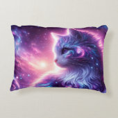 宇宙の銀河神秘的な猫の天体 アクセントクッション (裏面)