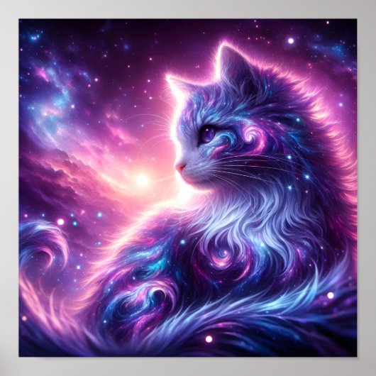 宇宙の銀河神秘的な猫の天体 ポスター (正面)