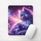 宇宙の銀河神秘的な猫の天体 マウスパッド (マウス)