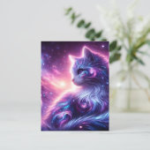 宇宙の銀河神秘的な猫の天体 案内ポストカード (スタンド正面)