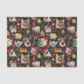 宇宙の銀河系のクリスマス猫はおもしろいな休日を主演します 薄葉紙 (正面)