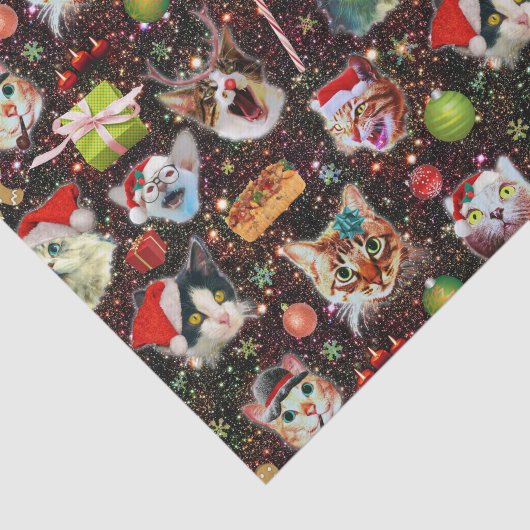 宇宙の銀河系のクリスマス猫はおもしろいな休日を主演します 薄葉紙 (詳細)