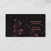 宇宙の銀河系の抽象芸術のユニコーンのしぶき 名刺 (裏面)