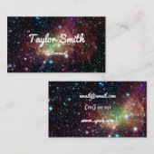 宇宙の銀河系はモダンでシンプルな名刺を主演します 名刺 (正面/裏面)