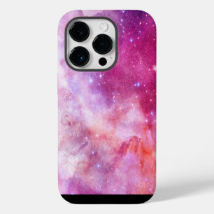 宇宙の銀河 ピンク マゼンタ iPhone 14 PROケース
