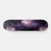 宇宙の銀河 紫の夜空 スケートボード (横)