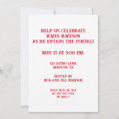 宇宙の門 招待状 (裏面)