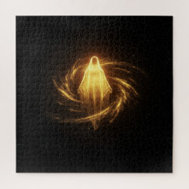 宇宙の闇の中で輝くエネルギーの精神 ジグソーパズル