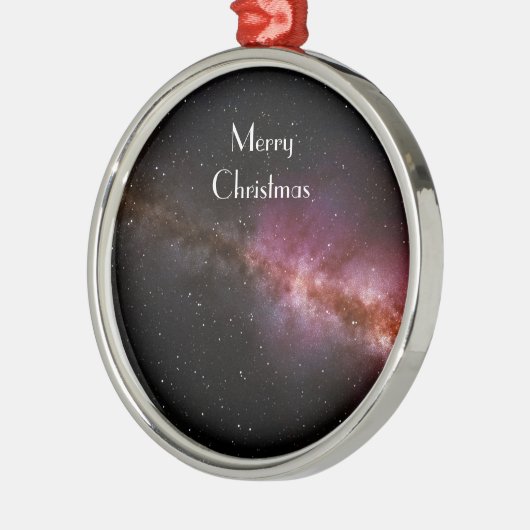宇宙の雪片写真 メタルオーナメント (左)