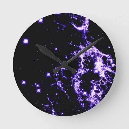 宇宙の電気 ラウンド壁時計 (正面)