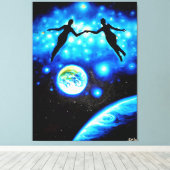 宇宙の霊長類 キャンバスプリント (インサイチュ (ウッドフロア))