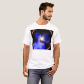 宇宙の青い女性 Tシャツ (正面フル)