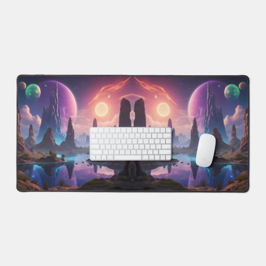 宇宙の領域:エイリアンの世界 デスクマット (キーボード&マウス)