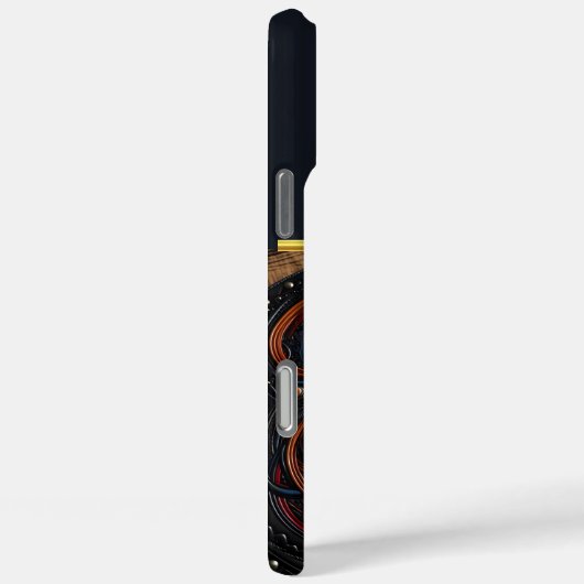 宇宙の顔を描いた複雑な革製品 Case-Mate iPhoneケース (裏面 / 右)